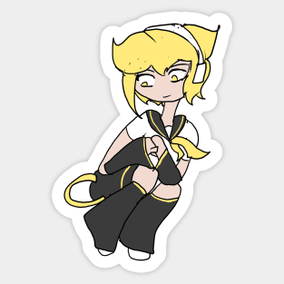 Len Kagamine Vocaloid Chibi Sticker, Pin, + Others Sticker